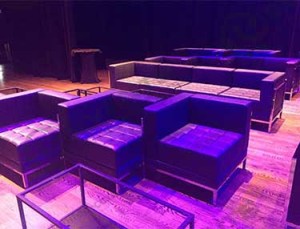 Black Modular Seating - Events Unlimited